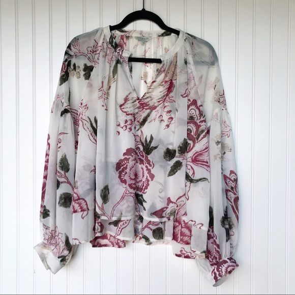 Lucky Brand Tops - Lucky Brand Floral Long Sleeve Blouse